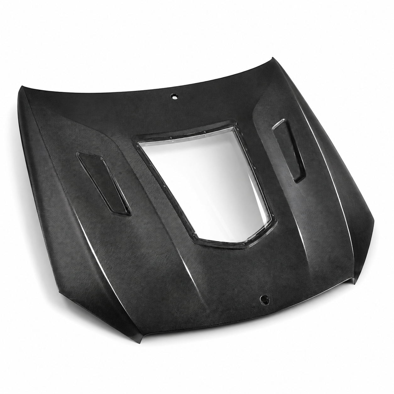 2012-2015 Mercedes C63 AMG Glass Engine Cover V2 Carbon Fiber Hood | W204