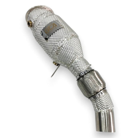 2013-2017 BMW 2-Series Downpipe | F22/F23 Yes Heat Shield / Racing Downpipe (No Cat) Downpipes