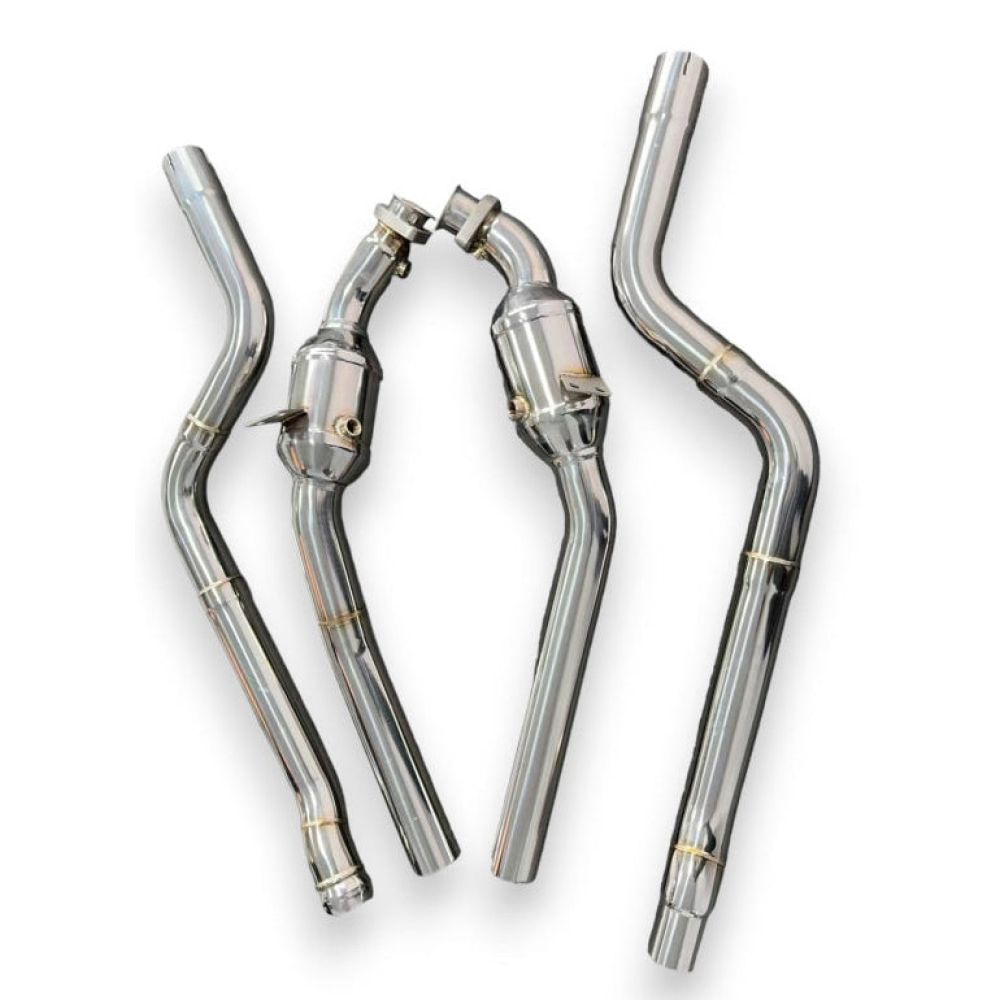 2012-2016 Mercedes E63 Amg Downpipes | W212 No Heat Shield / Racing Downpipe (No Cat) Front Race