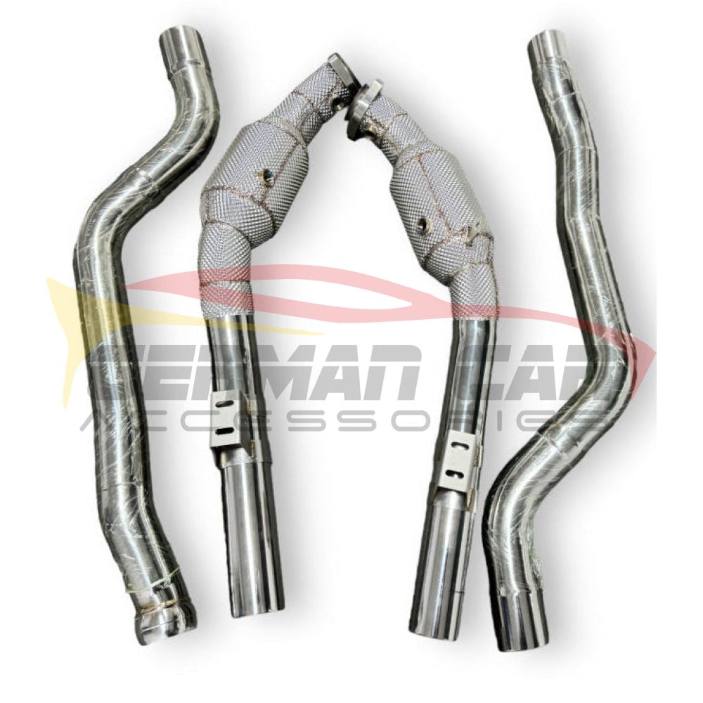 2012-2016 Mercedes E63 Amg Downpipes | W212 Yes Heat Shield / 200 Cell Euro 6 Sport High Flow Cat