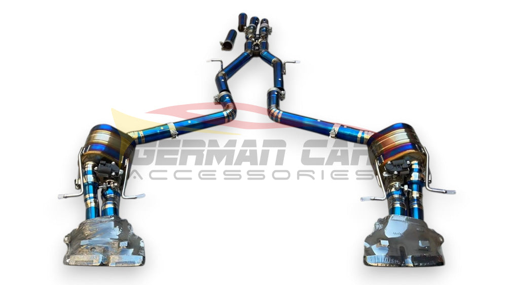 2012-2016 Mercedes E63 AMG Valved Sport Exhaust System | W212 Titanium Exhaust / Chrome Tips Exhausts