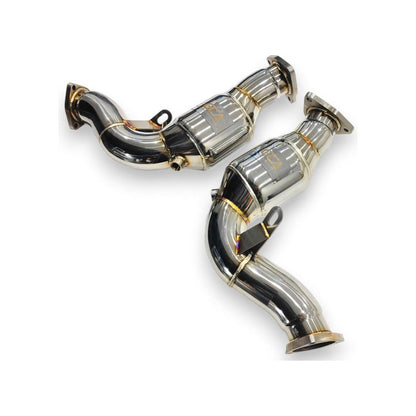 2012-2017 Audi Q5/Sq5 Test Pipes | B8/B8.5 No Heat Shield / 200 Cell Euro 6 Sport High Flow Cat