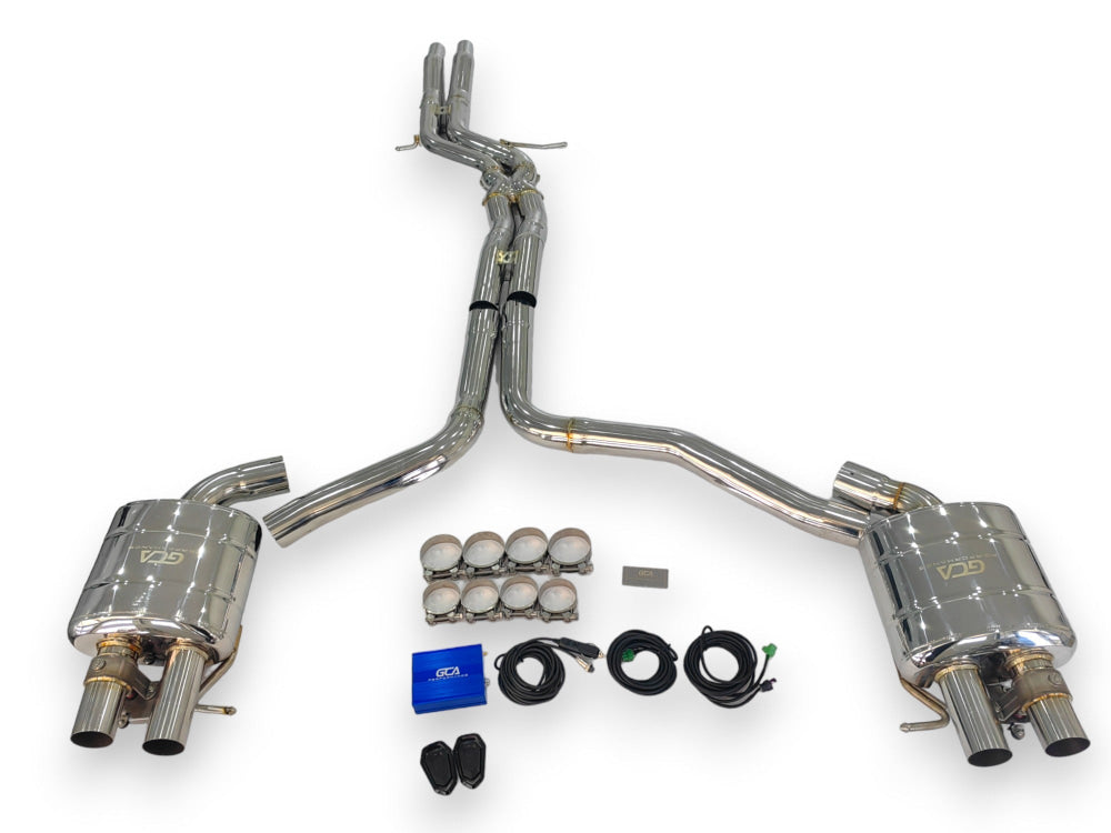 2012-2018 Audi A6/A7 Valved Sport Exhaust System | C7/C7.5 Stainless Steel / Chrome Tips