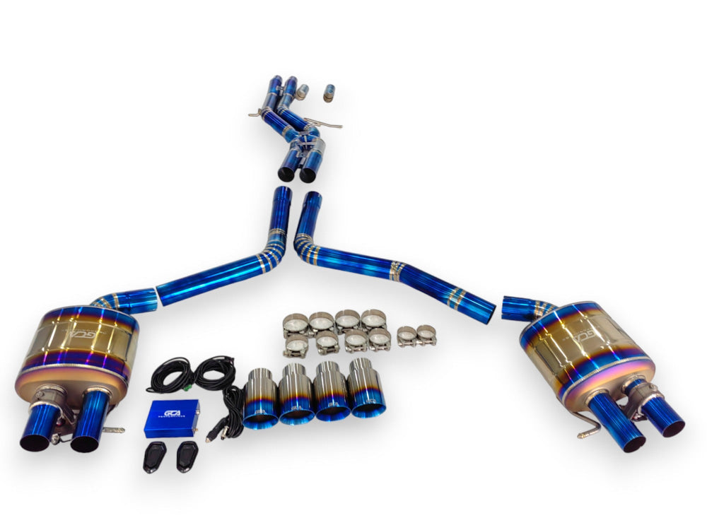 2012-2018 Audi A6/A7 Valved Sport Exhaust System | C7/C7.5 Titanium / Chrome Tips