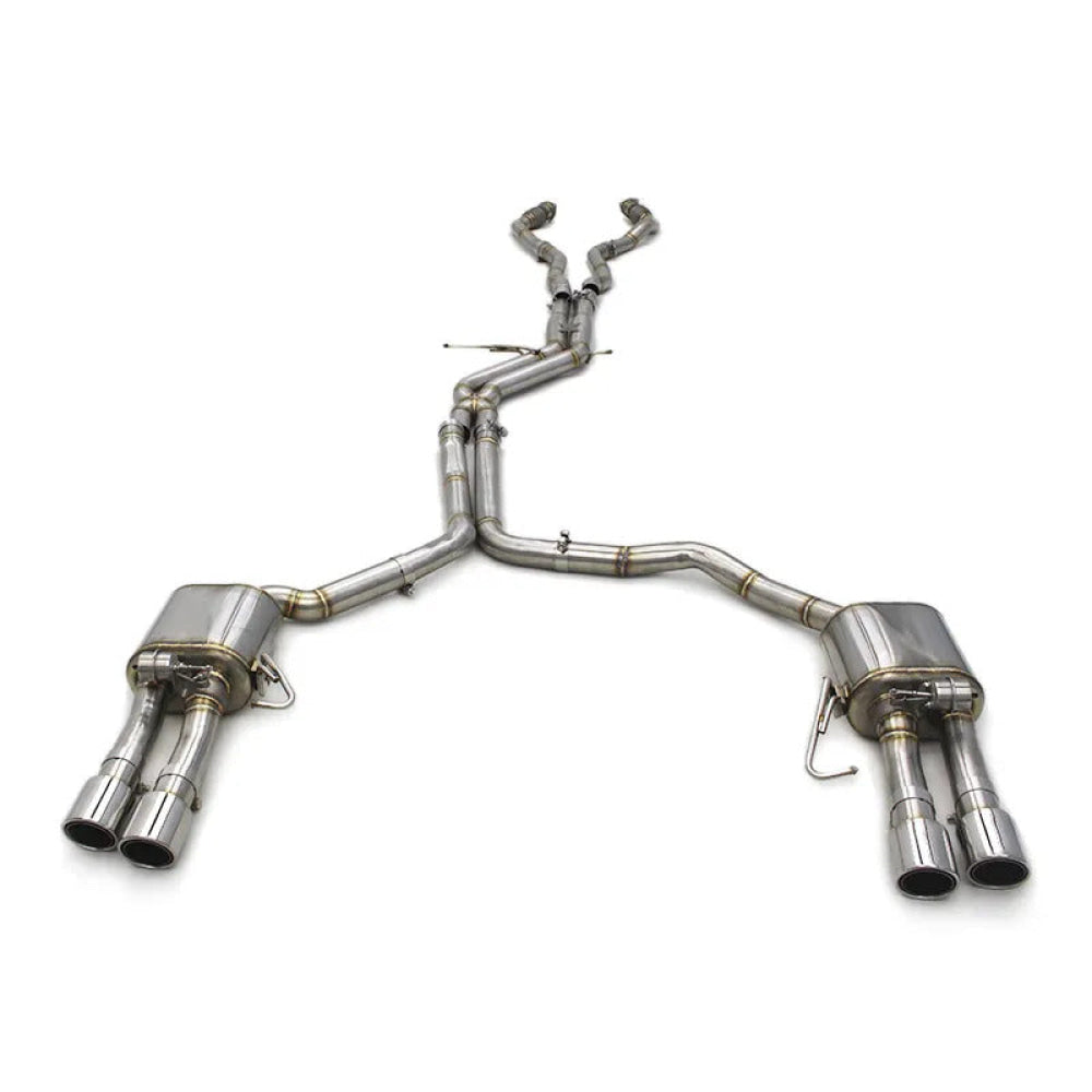 2012-2018 Audi S6/S7 Valved Sport Exhaust System | C7/C7.5 Stainless Steel / Chrome Tips