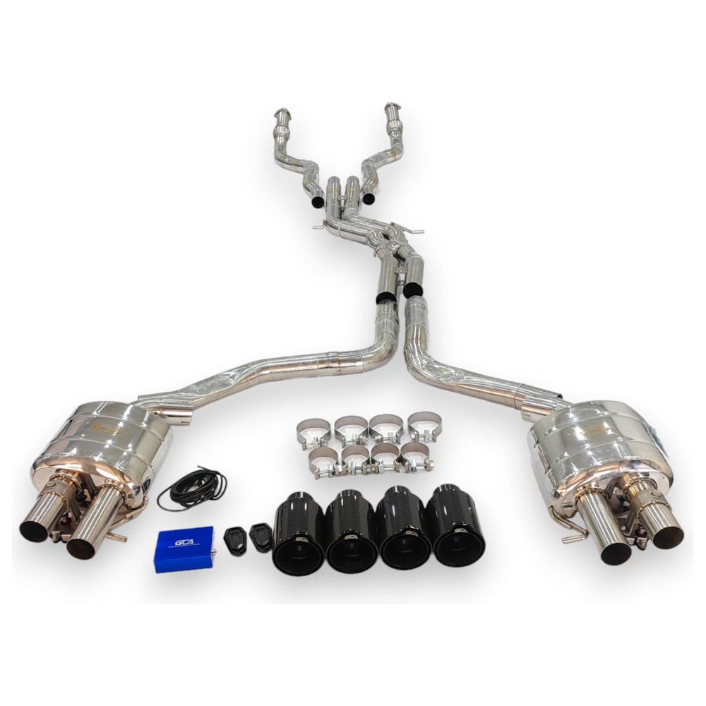 2012-2018 Audi S6/S7 Valved Sport Exhaust System | C7/C7.5 Stainless Steel / Chrome Tips