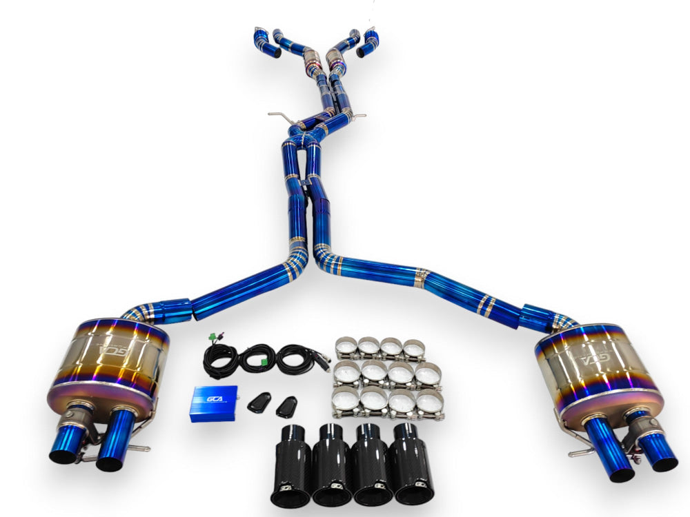 2012 - 2018 Audi S6/S7 Valved Sport Exhaust System | C7/C7.5 Titanium / Chrome Tips