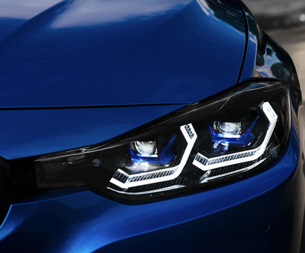 2012-2018 Bmw 3-Series G80 Style Laser Led Headlights | F30 Halogen
