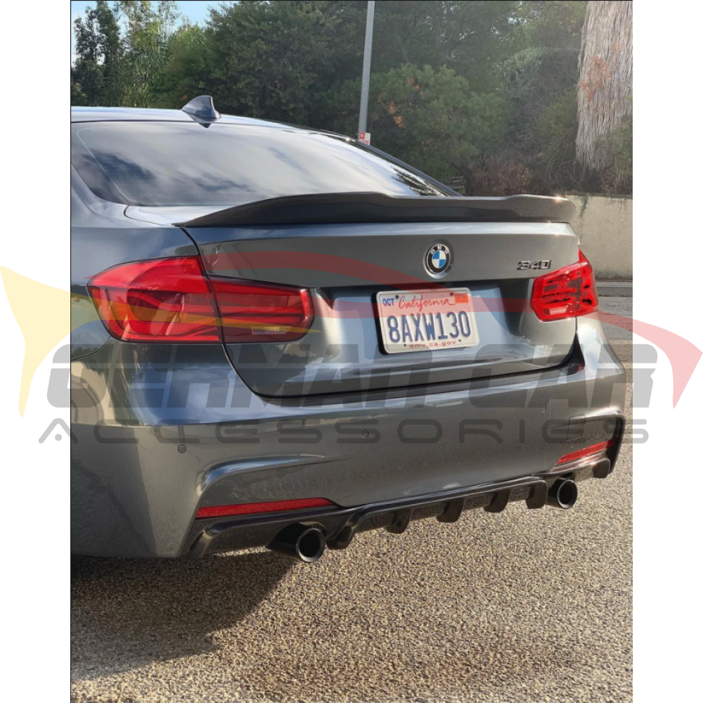 2012-2018 Bmw 3-Series Performance Style Carbon Fiber Diffuser | F30/f31