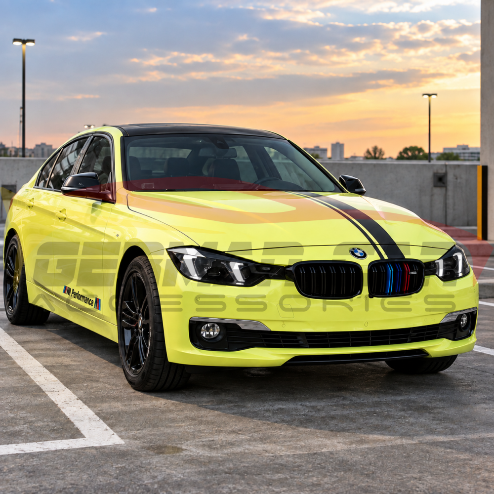 2012-2018 BMW 3-Series Yellow-White DRL Snake Eyes Style Headlights | F30 - Headlights