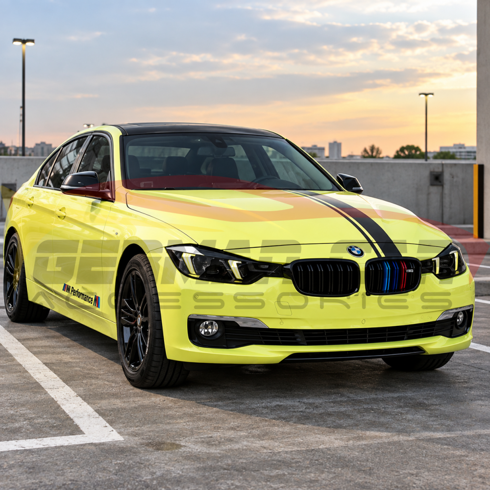 2012-2018 BMW 3-Series Yellow-White DRL Snake Eyes Style Headlights | F30 - Headlights