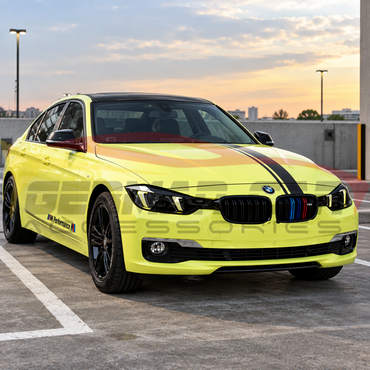 2012-2018 BMW 3-Series Yellow-White DRL Snake Eyes Style Headlights | F30 - Headlights