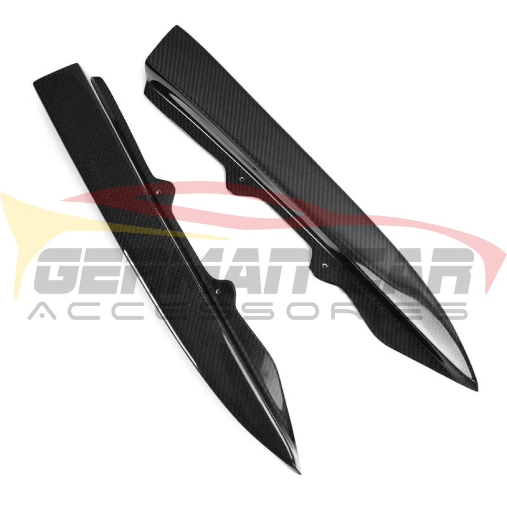2012-2018 BMW F30 M Tech Style Carbon Fiber Rear Bumper Rear Splitters I F30/F31 - Additional Accessories