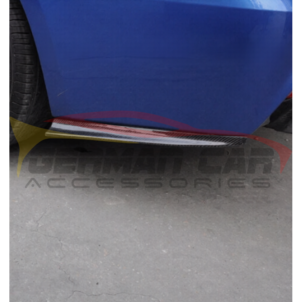 2012-2018 BMW F30 M Tech Style Carbon Fiber Rear Bumper Rear Splitters I F30/F31 - Additional Accessories