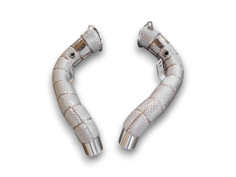 2012-2018 BMW M6 Downpipes | F06/F12/F13 - Yes Heat Shield / Racing Downpipe (No Cat) - Downpipes