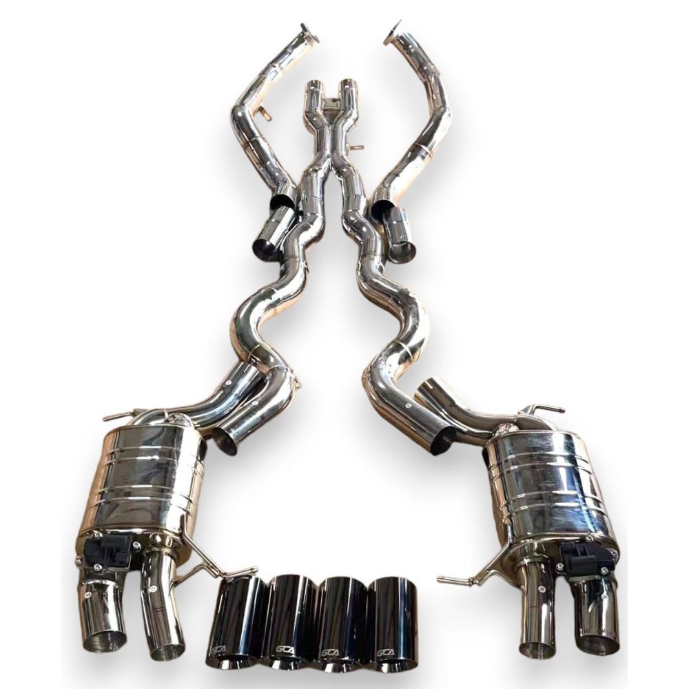 2012-2018 Bmw M6 Valved Sport Exhaust System | F06/F12/F13 Stainless Steel / Chrome Tips