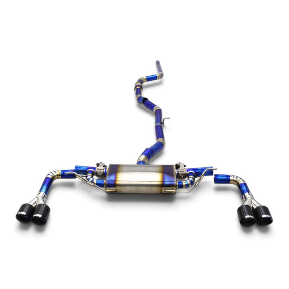 2012-2018 BMW X3/X4 Valved Sport Exhaust System | F25/F26 2.0L - Titanium Exhaust / Chrome Tips - Exhausts