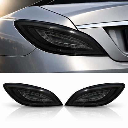 2012-2018 Mercedes CLS-Class/CLS63 AMG Taillights | W218/C218 - Smoked Black - Taillights