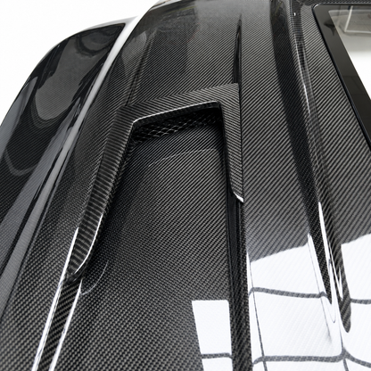 2012-2018 Mercedes CLS63 AMG Glass Engine Cover Carbon Fiber Hood | C218/W218