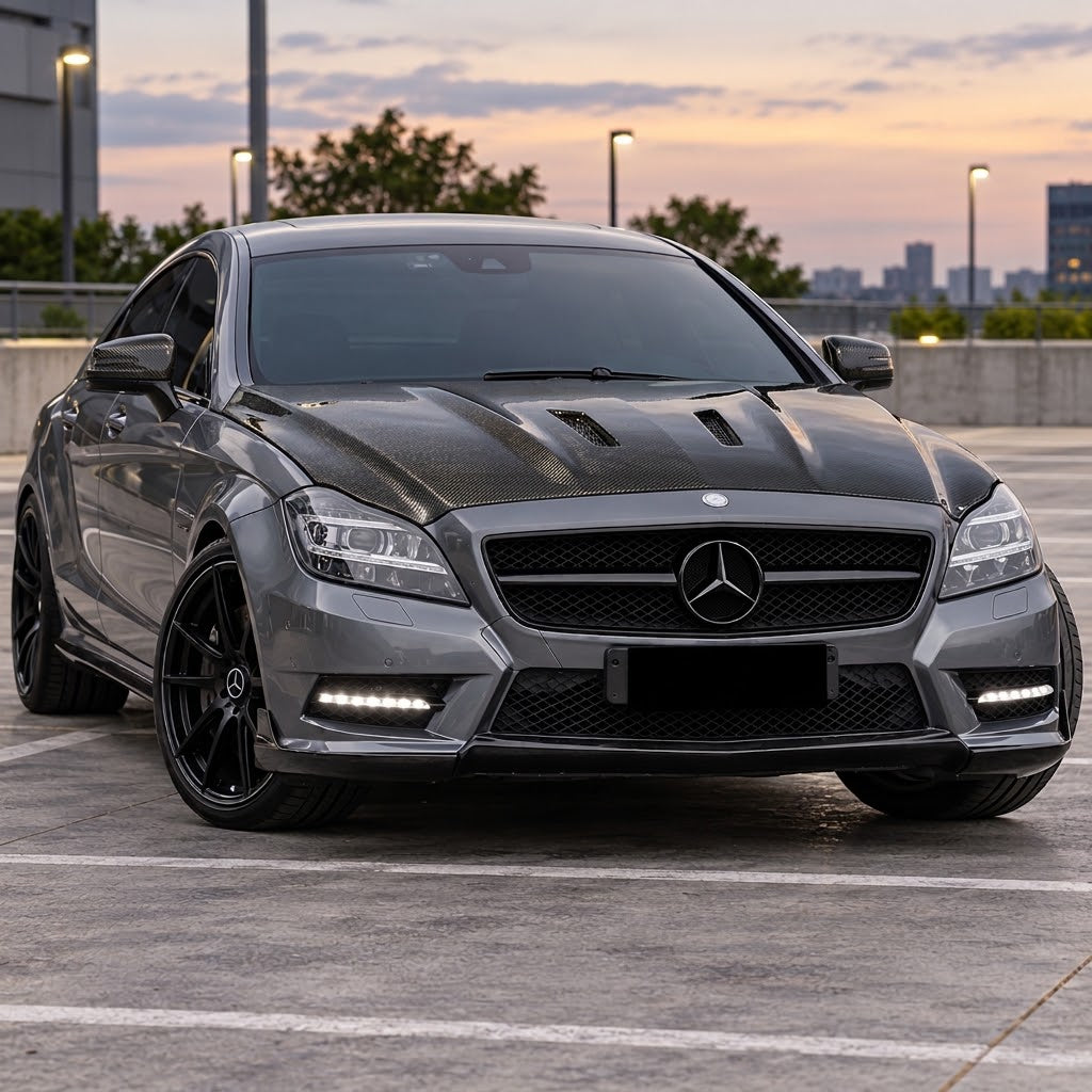 2012-2018 Mercedes CLS-Class B Style Carbon Fiber Hood | C218/W218
