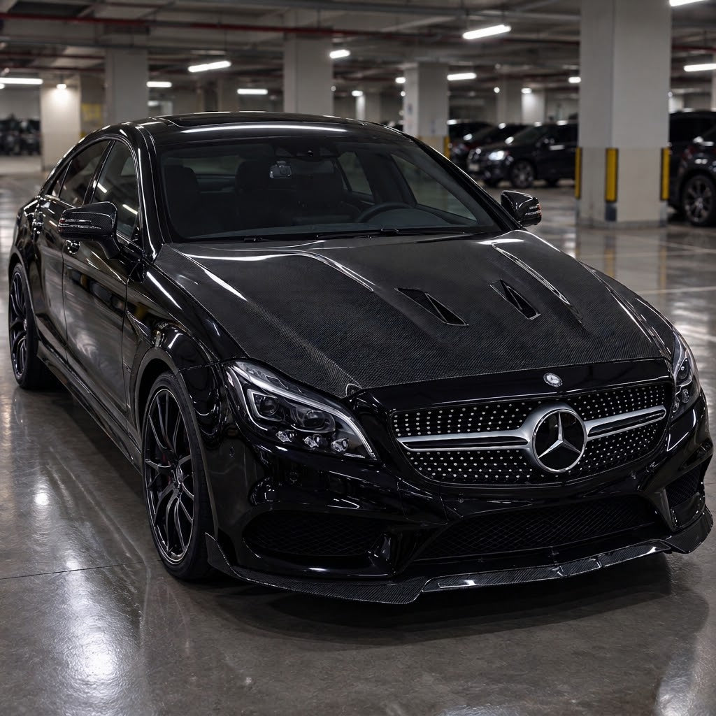 2012-2018 Mercedes CLS-Class B Style Carbon Fiber Hood | C218/W218