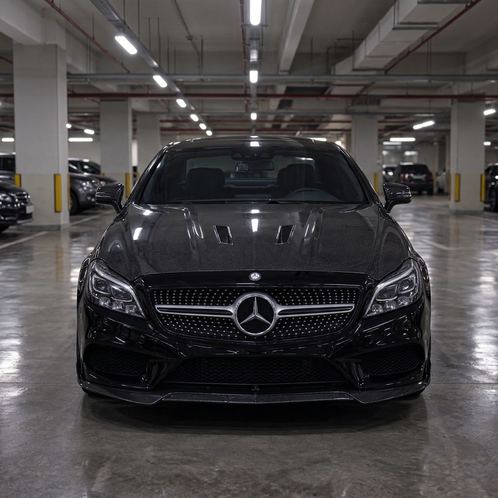 2012-2018 Mercedes CLS-Class B Style Carbon Fiber Hood | C218/W218
