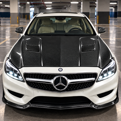 2012-2018 Mercedes CLS-Class M Style Carbon Fiber Hood | C218/X218/W218