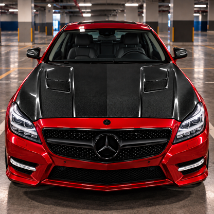 2012-2018 Mercedes CLS-Class M Style Carbon Fiber Hood | C218/X218/W218