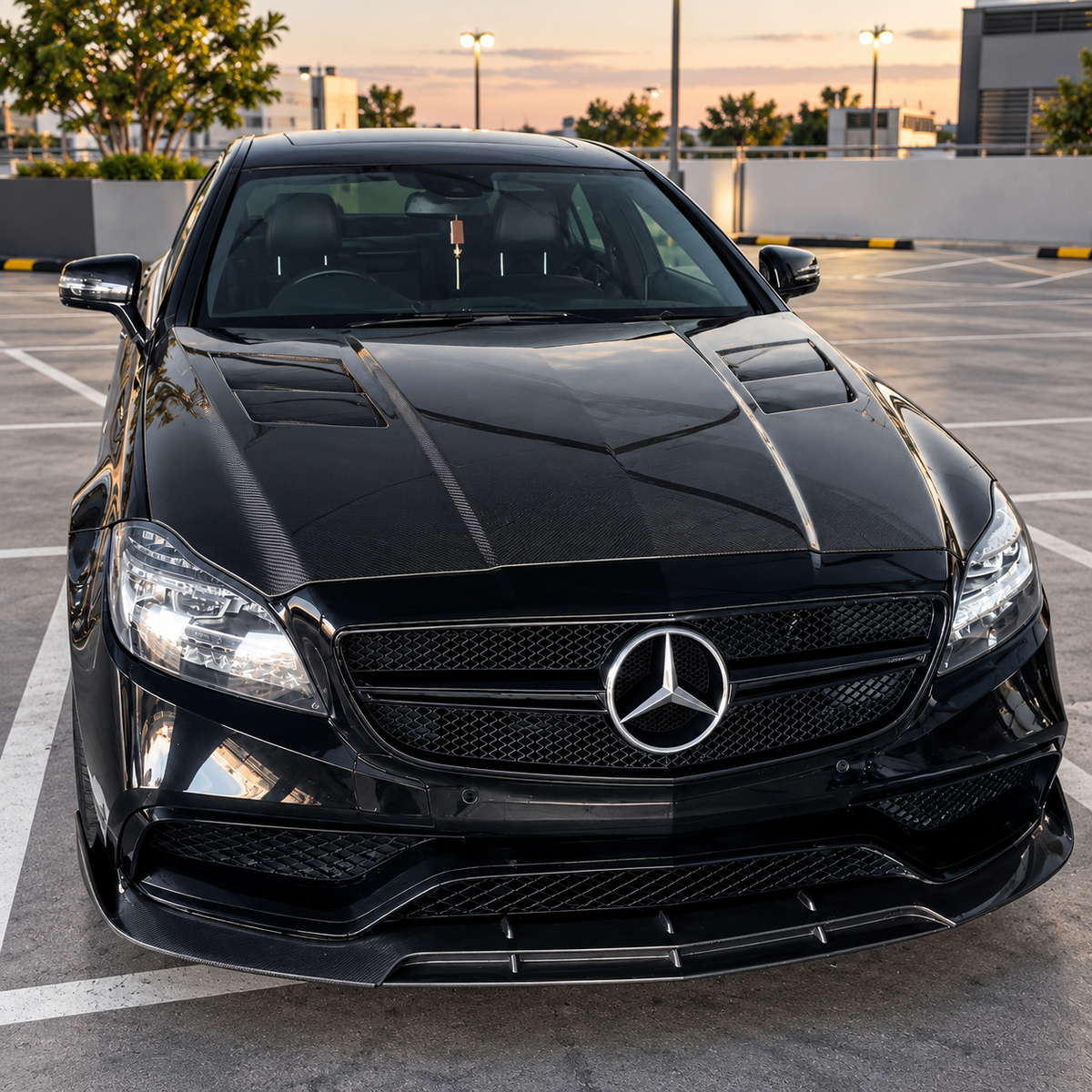2012-2018 Mercedes CLS-Class M Style Carbon Fiber Hood | C218/X218/W218