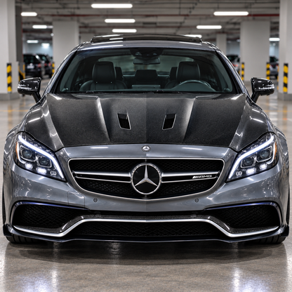 2012-2018 Mercedes CLS63 AMG B Style Carbon Fiber Hood | C218/W218