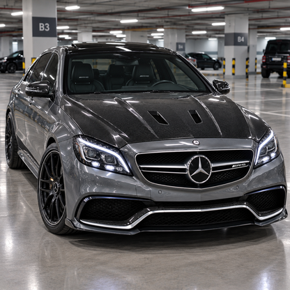 2012-2018 Mercedes CLS63 AMG B Style Carbon Fiber Hood | C218/W218