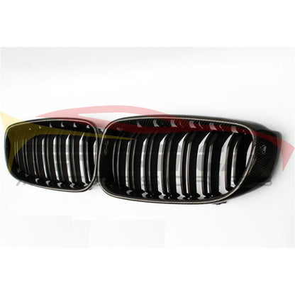 2012-2020 Bmw 3-Series/4-Series Kidney Grilles | F30/f31/f32/f33 Carbon Fiber / 3-Series