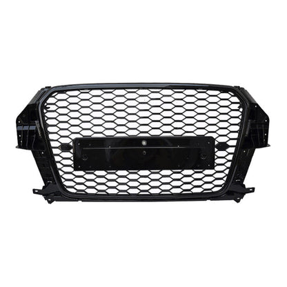 2013-2015 Audi Rsq3 Style Honeycomb Grille | 8U Q3/Sq3 Black Frame Mesh Front Grilles