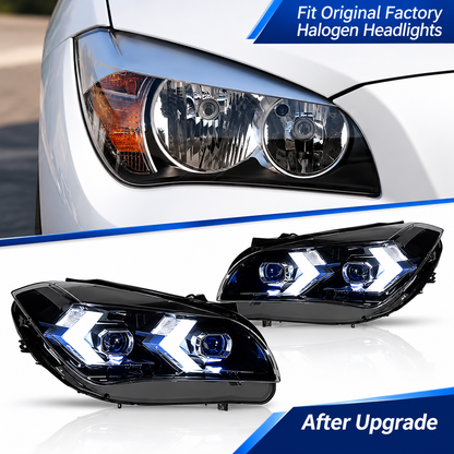 2013-2015 BMW X1 Snake Eyes Laser Style LED Headlights | E84