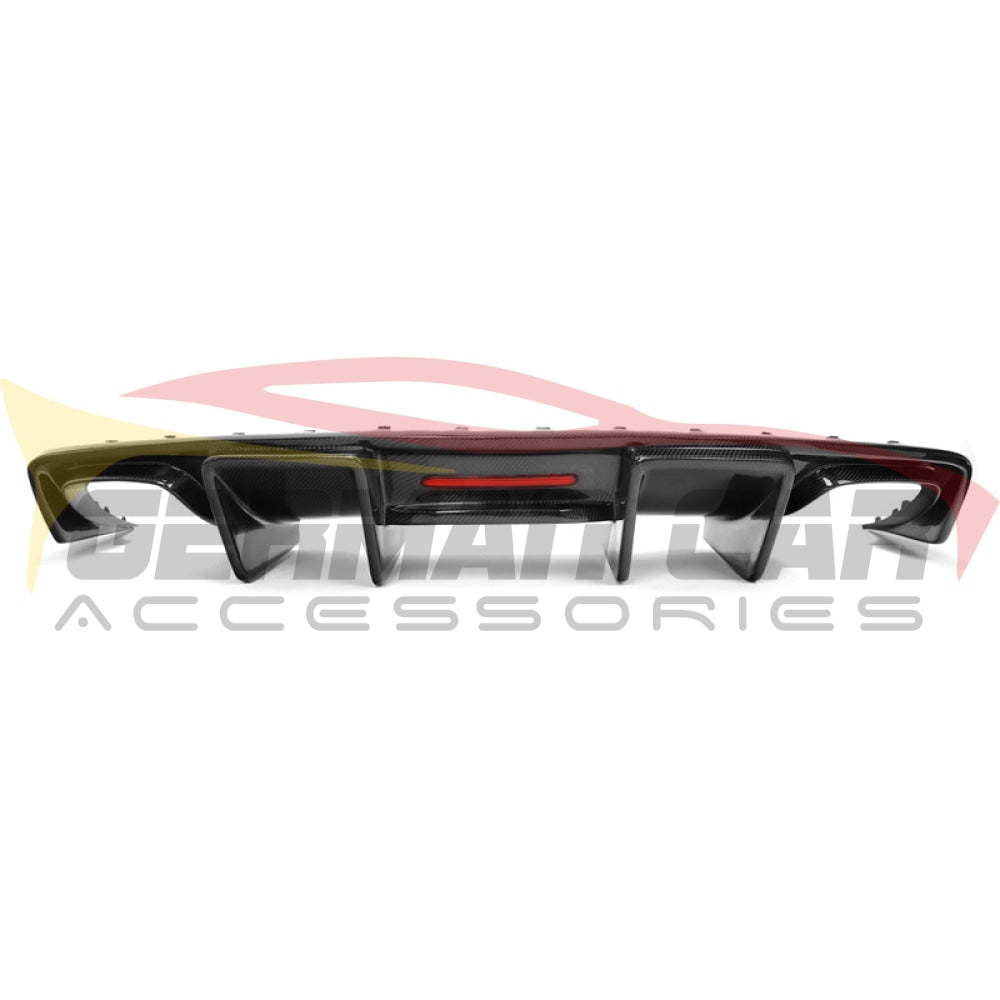 2013-2016 Audi A4/s4 Carbon Fiber Kb Style Diffuser With Led Brake Light | B8.5