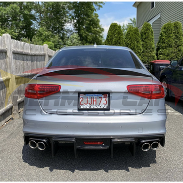 2013-2016 Audi A4/s4 Carbon Fiber Kb Style Diffuser With Led Brake Light | B8.5