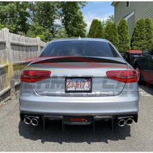 Load image into Gallery viewer, 2013-2016 Audi A4/s4 Carbon Fiber Kb Style Diffuser With Led Brake Light | B8.5
