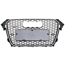 Load image into Gallery viewer, 2013-2016 Audi Rs4 Honeycomb Grille | B8.5 A4/s4 Chrome Silver Frame Black Net With Emblem /
