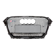 Load image into Gallery viewer, 2013-2016 Audi Rs4 Honeycomb Grille With Quattro In Lower Mesh | B8.5 A4/s4 Black Frame Net Emblem /
