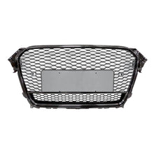 Load image into Gallery viewer, 2013-2016 Audi Rs4 Honeycomb Style Grille With Lower Mesh | B8.5 A4/S4 Black Frame Front Grilles
