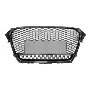 2013-2016 Audi Rs4 Honeycomb Style Grille With Lower Mesh | B8.5 A4/S4 Black Frame Front Grilles