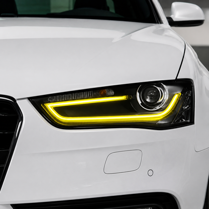 2013-2016 Audi A4/S4/RS4 CSL Style Headlights Yellow DRL Modules | B8.5