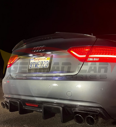 2013-2017 Audi A5 Carbon Fiber Diffuser with LED Brake Light | B8.5 A5 Rear Diffusers
