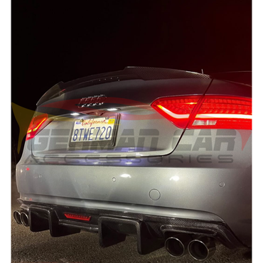 2013-2017 Audi A5 Carbon Fiber Diffuser with LED Brake Light | B8.5 A5 Rear Diffusers