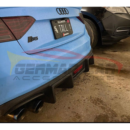 2013-2017 Audi A5/s5 Carbon Fiber Diffuser With Led Brake Light | B8.5