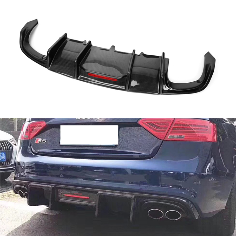 2013-2017 Audi A5/s5 Carbon Fiber Diffuser With Led Brake Light | B8.5