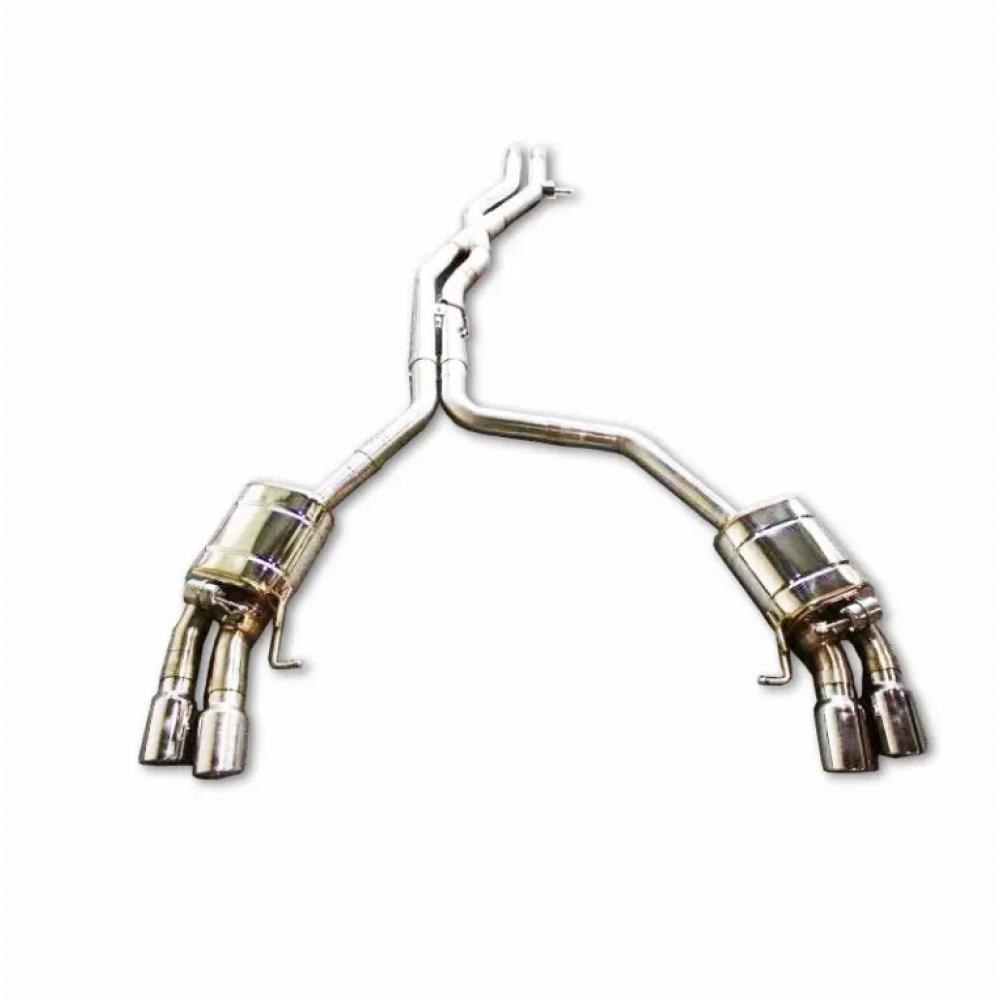 2013-2017 Audi Sq5 Valved Sport Exhaust System | B8/B8.5 Stainless Steel / Chrome Tips