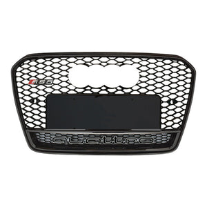 2013-2017 Audi Rs5 Honeycomb Grille With Quattro In Lower Mesh | B8.5 A5/s5 Black Frame Net Emblem /