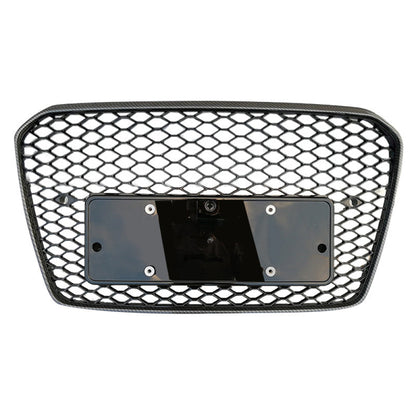 2013-2017 Audi Rs5 Style Honeycomb Grille | B8.5 A5/S5 Carbon Fiber Frame Black Mesh Front Grilles