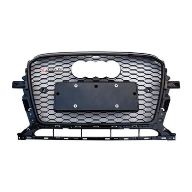 2013-2017 Audi Rsq5 Honeycomb Grille | B8.5 Q5/sq5 Black Frame Net With Emblem / Yes Front Camera